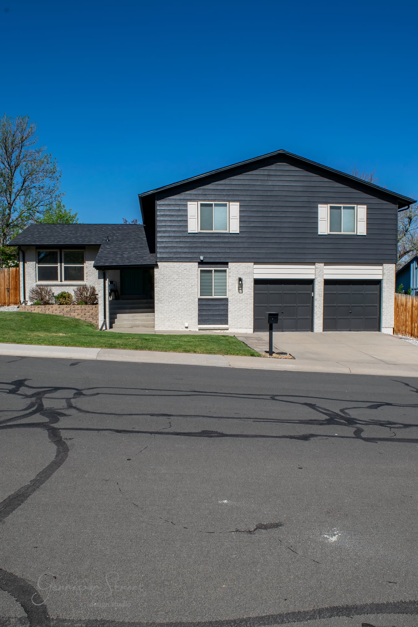 Our Black and White House With Painted Brick Garrison Street Design