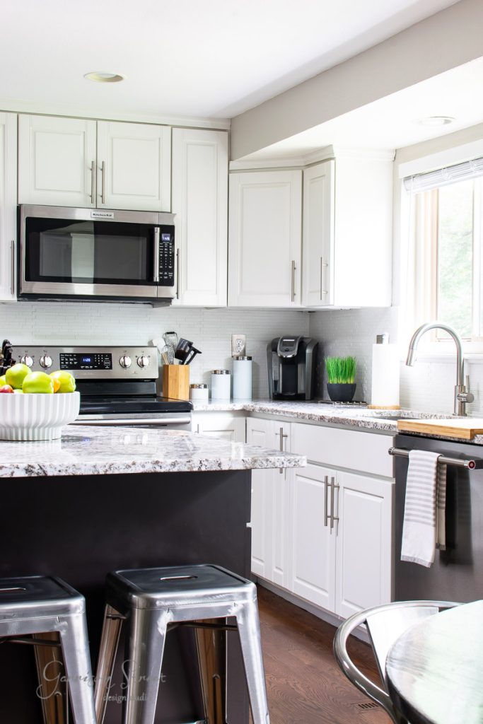 DIY Painted Kitchen Backsplash - Garrison Street Design Studio