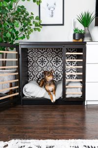 IKEA Malm Dog Crate Hack - Garrison Street Design Studio
