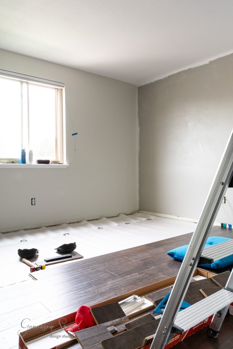 DIY Black Vertical Shiplap Accent Wall Tutorial - Garrison Street ...