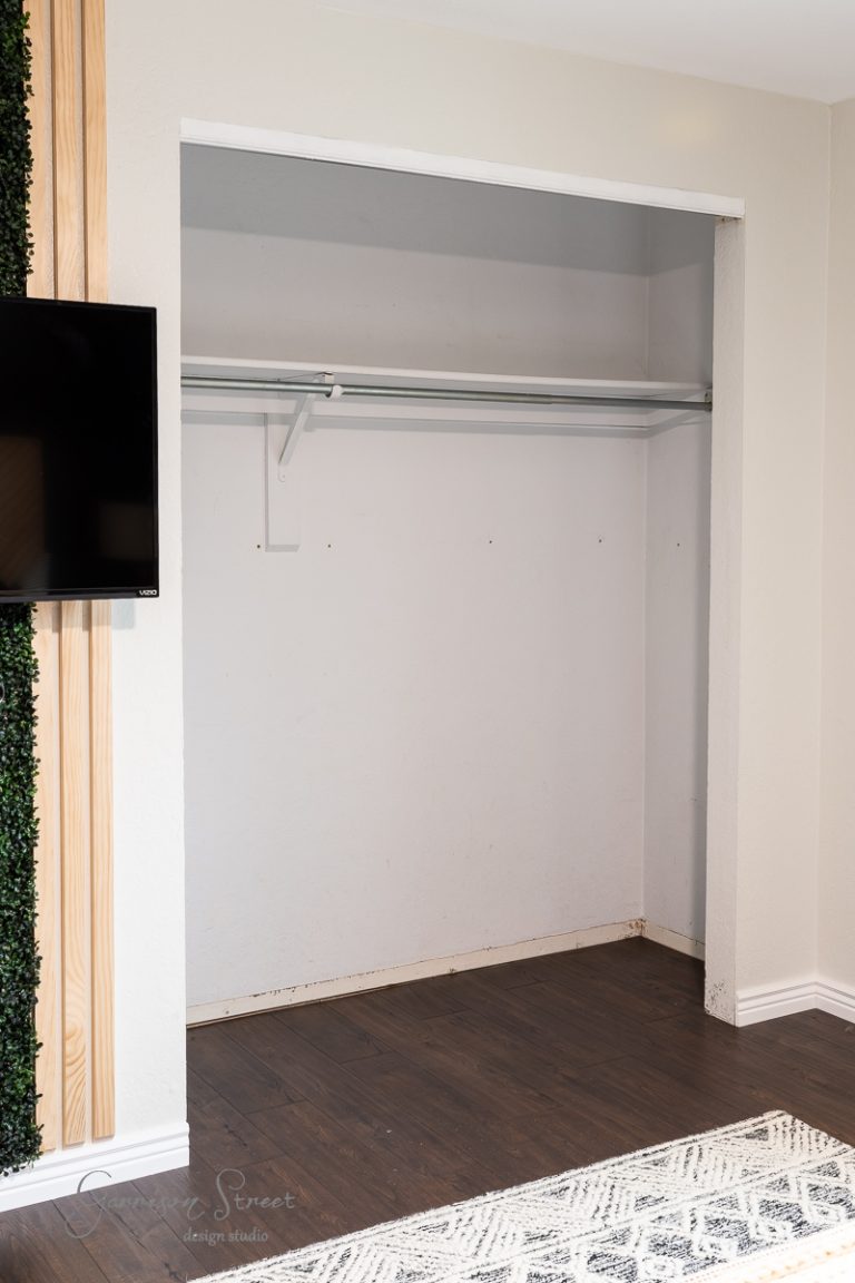 DIY Reach in Closet Makeover Reveal with IKEA Kallax - Garrison Street ...