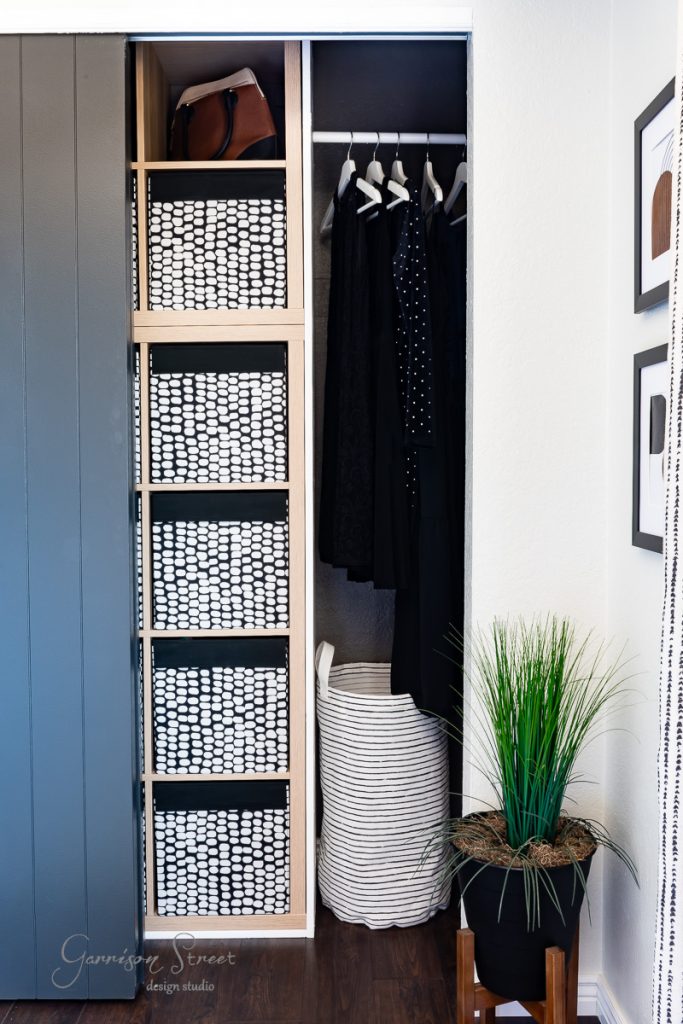DIY Reach in Closet Makeover Reveal with IKEA Kallax - Garrison Street ...