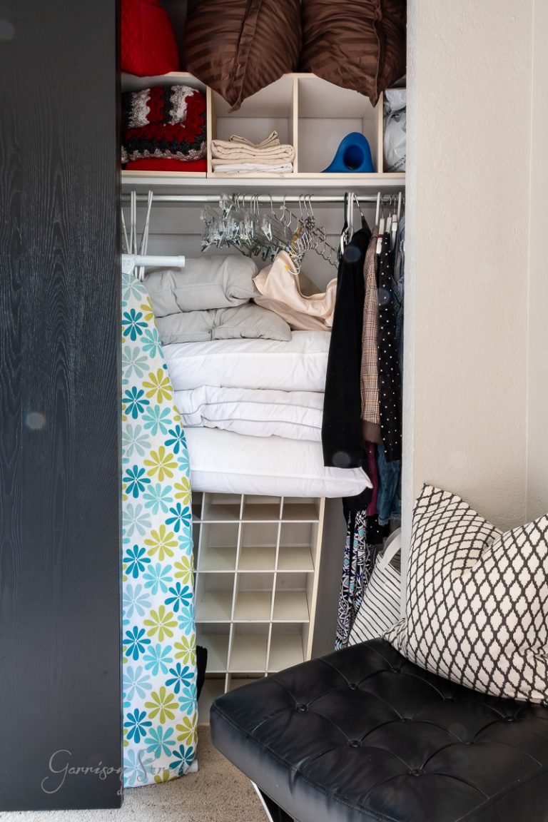 DIY Reach in Closet Makeover Reveal with IKEA Kallax - Garrison Street ...