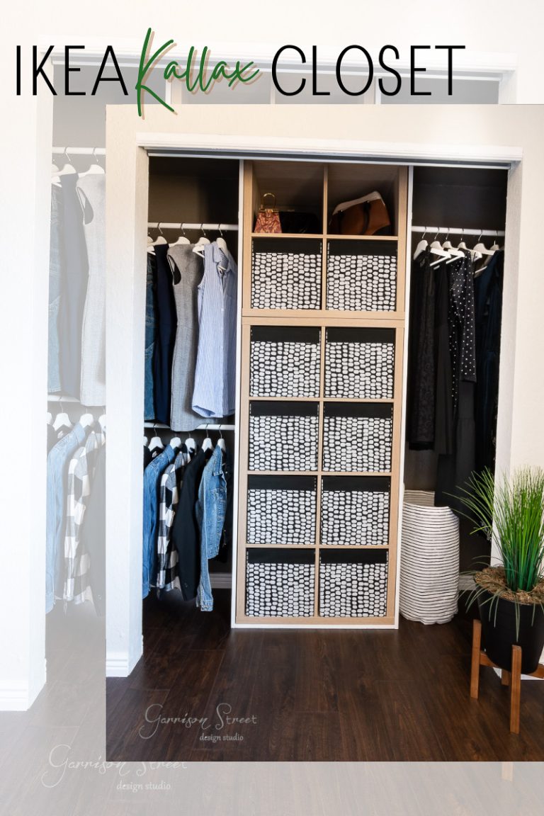 DIY Reach in Closet Makeover Reveal with IKEA Kallax - Garrison Street ...