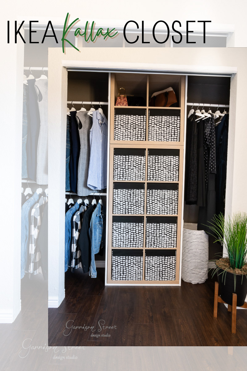 DIY Reach in Closet Makeover Reveal with IKEA Kallax - Garrison Street ...
