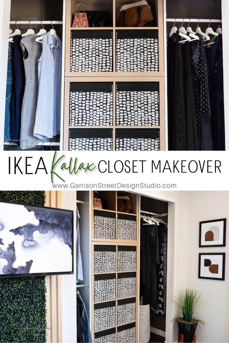 DIY Reach in Closet Makeover Reveal with IKEA Kallax - Garrison Street ...